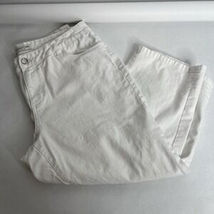 Coldwater Creek Cropped White Jeans Natural Fit Capri Women's‎ 12 Summer Cottage
